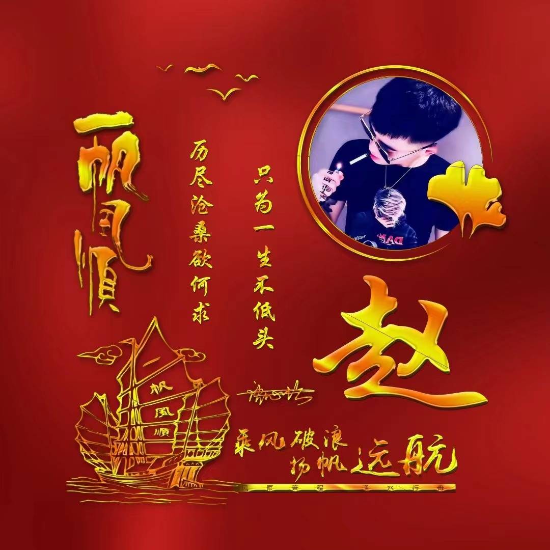 姓氏头像第15期,2023一帆风顺3d金属大气个性签名头像,超级棒!