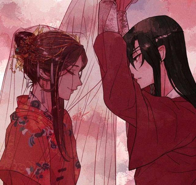 《天官賜福》:謝憐花城大婚夜,一襲紅妝的謝憐簡直看呆花城!