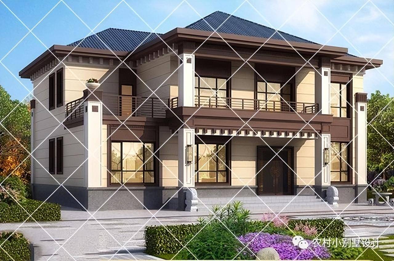 农村四开间二层别墅设计图纸 18套设计师推荐的二层四开间农村自建房