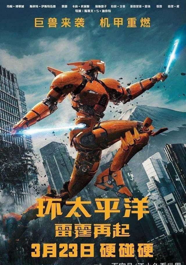 目前,《环太平洋:雷霆再起》发布了最新海报,四大机甲轮番出击各显