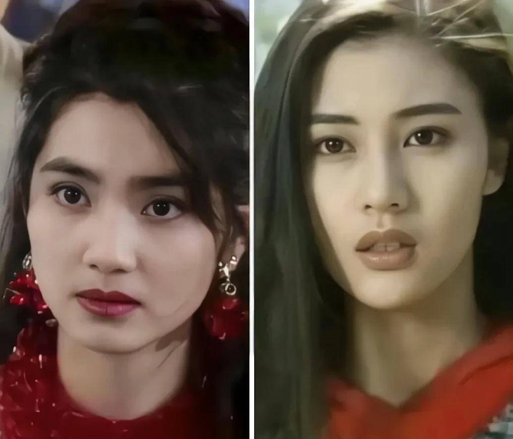 当洪欣遇到了李嘉欣后,神色就不自信了,但洪欣的花期比李嘉欣更长_很