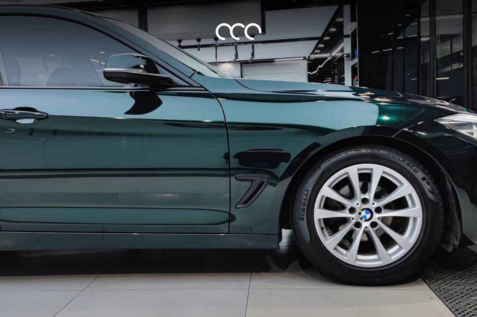 宝马3系漫彩改色膜祖母石绿,绿宝石之王_全国