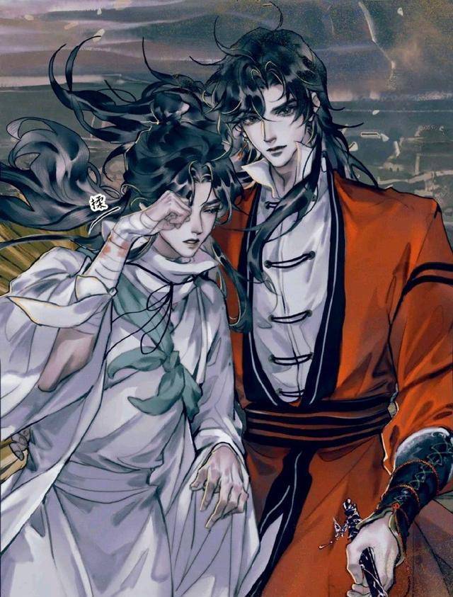 《天官赐福》漫画,两大鬼王相遇尴尬场面,黑水赶紧还钱_风师大_女装