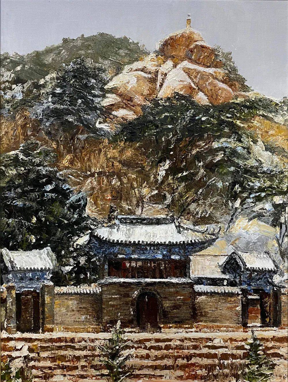 2023年2幅油画入展鞍山市第二届风景风情油画作品展.