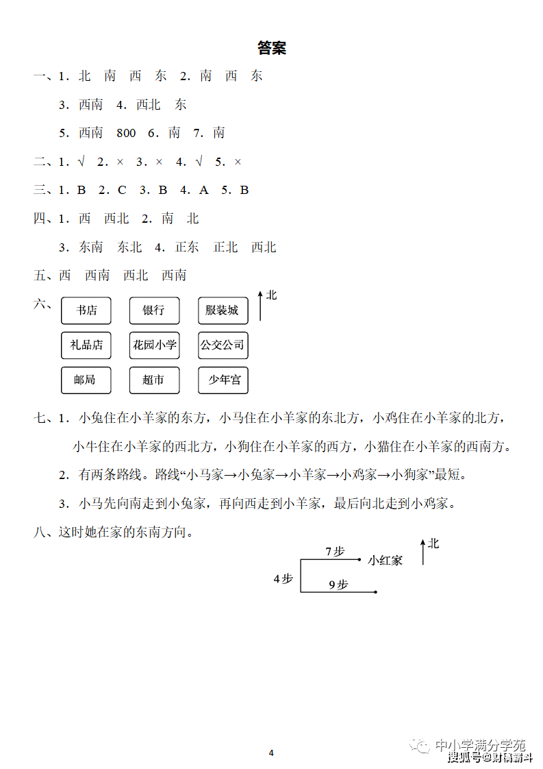 三年级数学下册：第一单位检测卷4套+谜底，典范、全面，可下载！