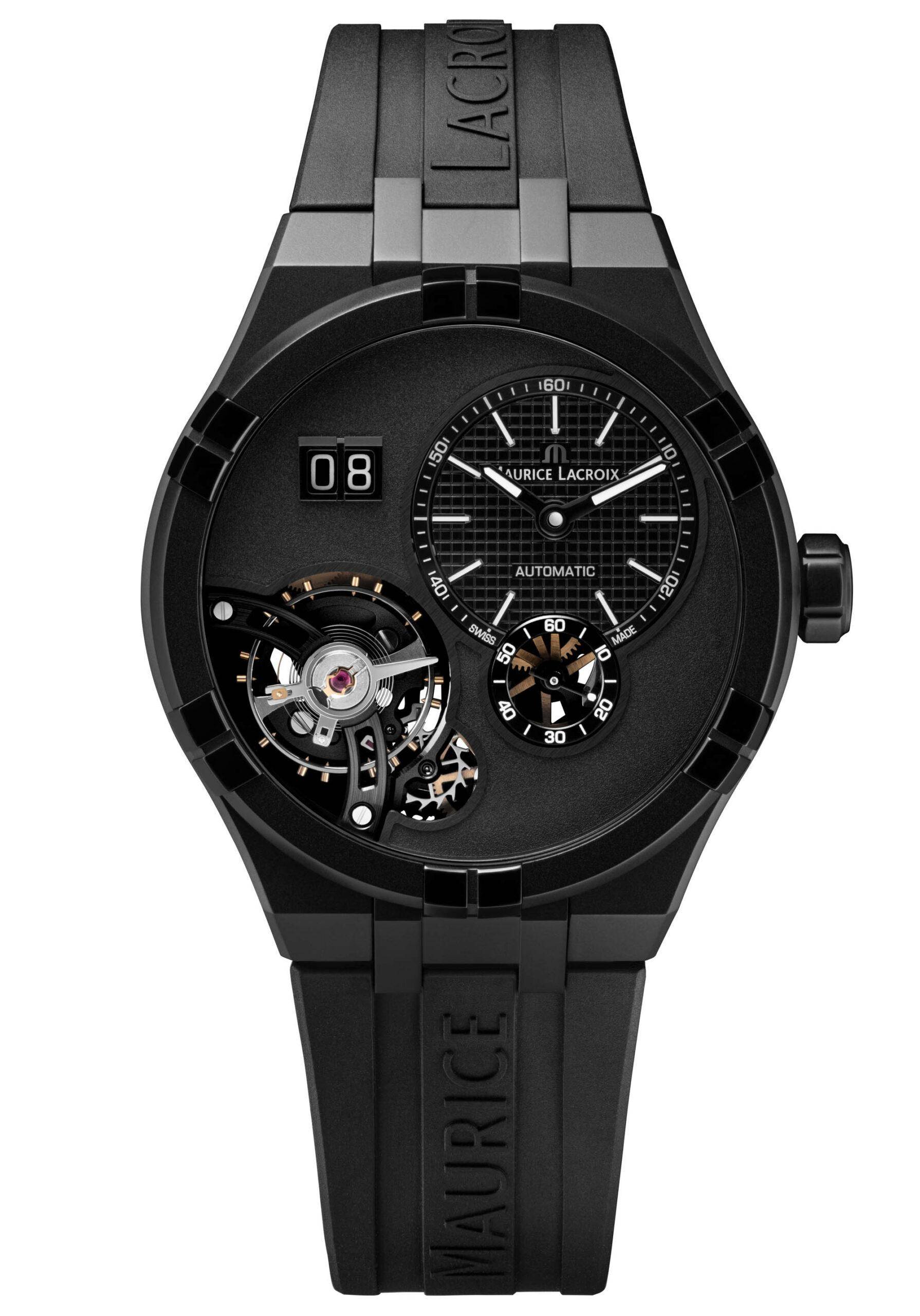 艾美推出aikon 系列全新大师大日历黑色腕表_表带_手表_表面