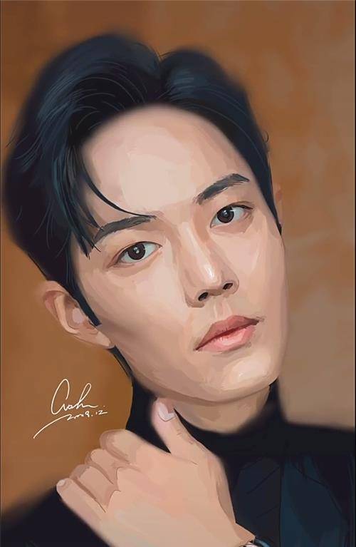 美术生画"肖战",开局:这是黑粉吧,结局网友:画多少钱,我买了_自画像