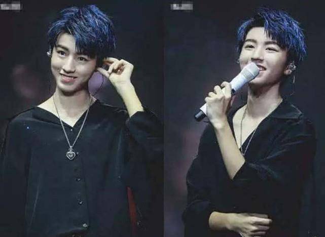 同样是蓝发,躲过了王俊凯,逃开了鹿晗,却被台湾的他迷倒!