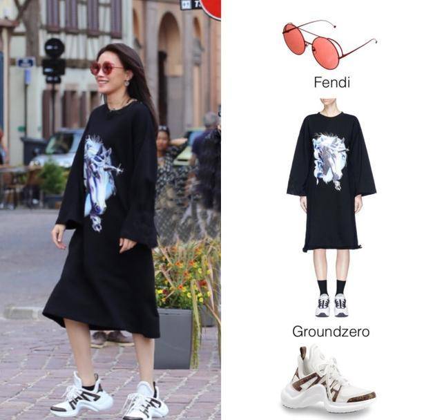 舒淇《中餐厅2》第五集私服,简单黑白t恤舒适至上,怎么穿都好看_女神