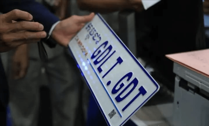 柬埔寨这个特殊车牌亮了