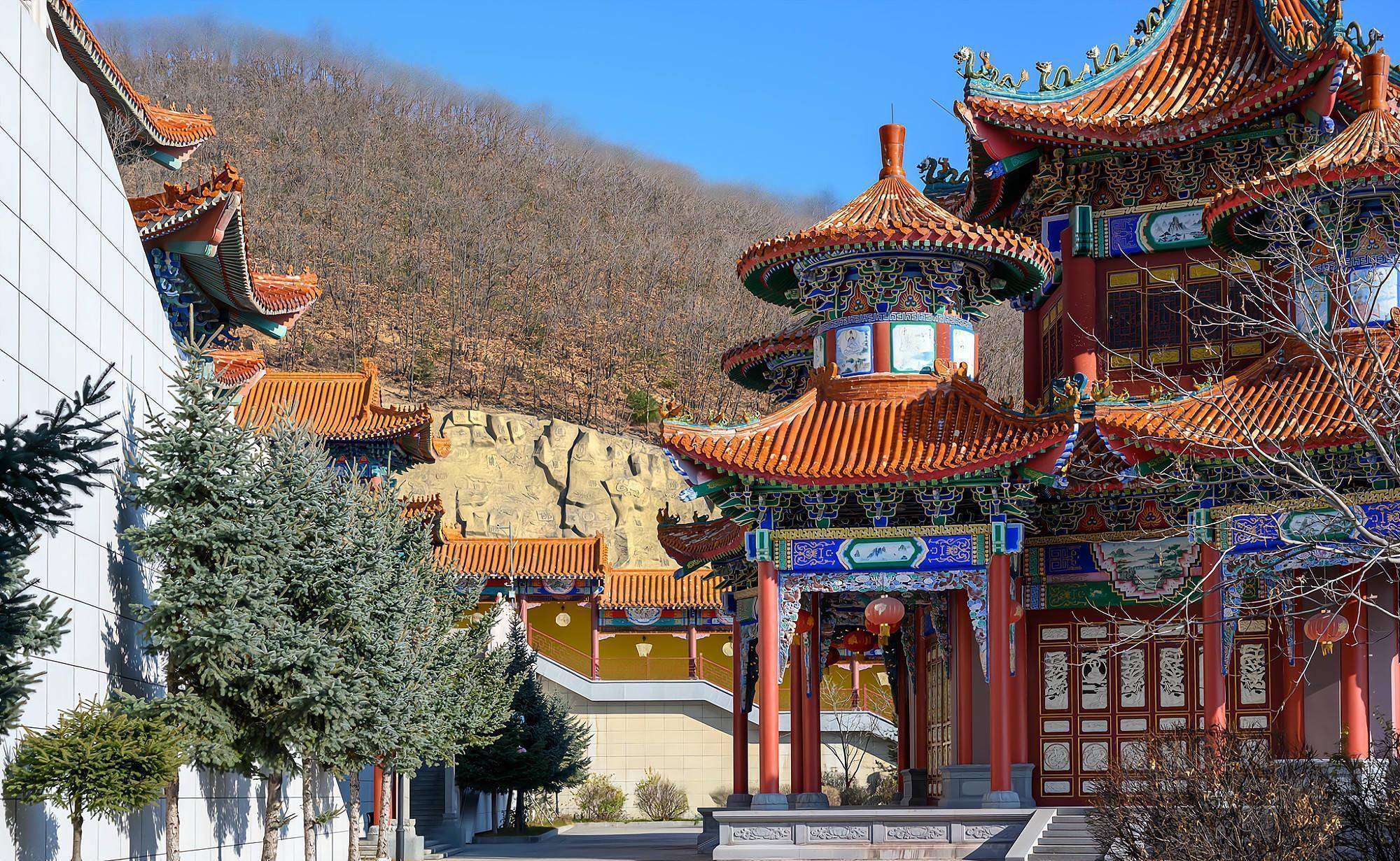 敦化正觉寺最奇特的建筑,六角六亭六门式的观音殿,全国独一无二_寺庙