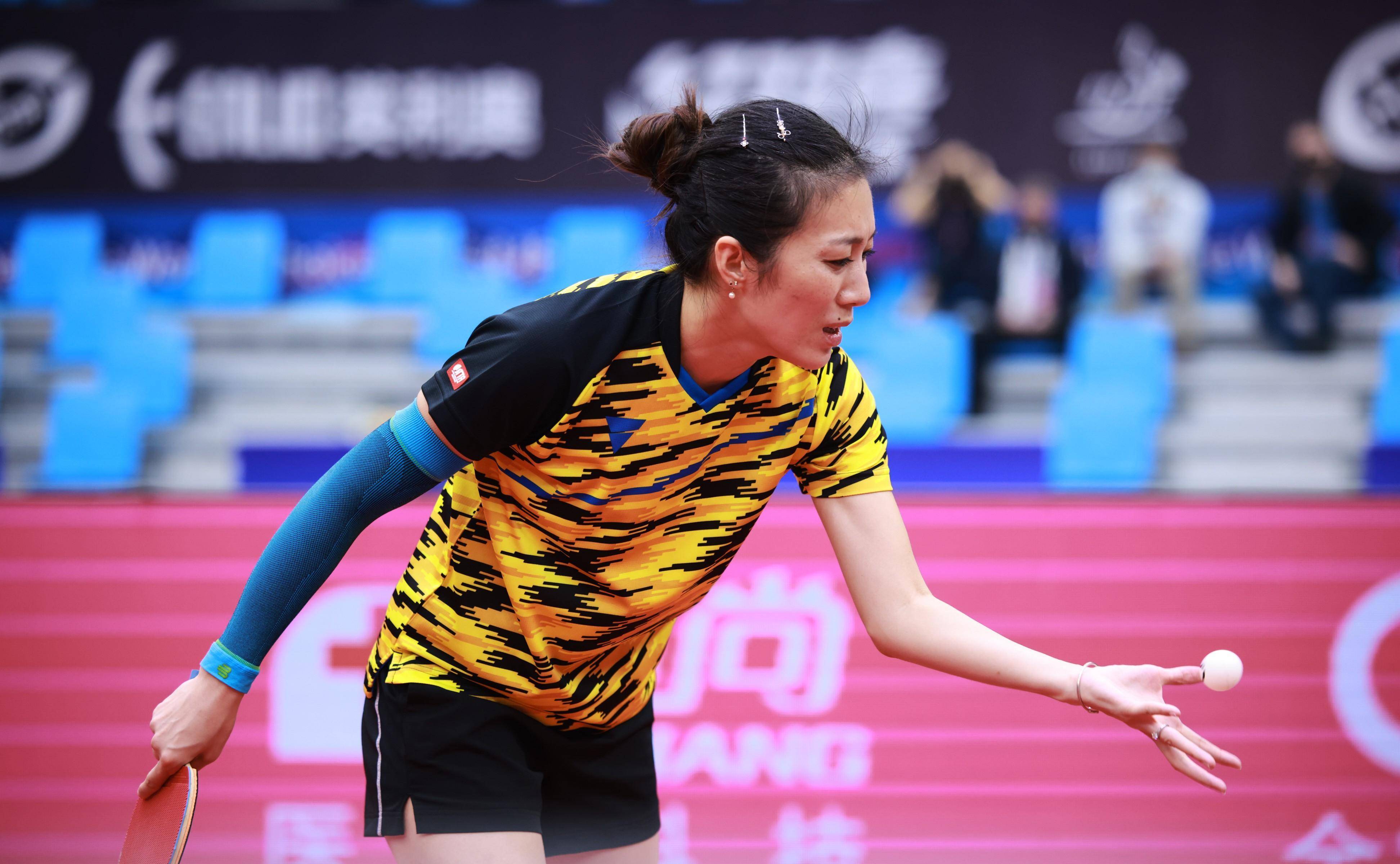 韩莹,削球手 一人拿了2分,成都世乒赛,不拒绝老将发光_比赛_乒乓球