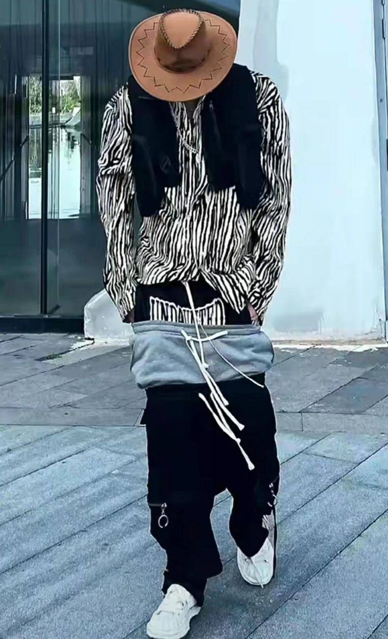 大火的西海岸,背后的吊裆裤穿搭,穿它丑到家?身材五五分?