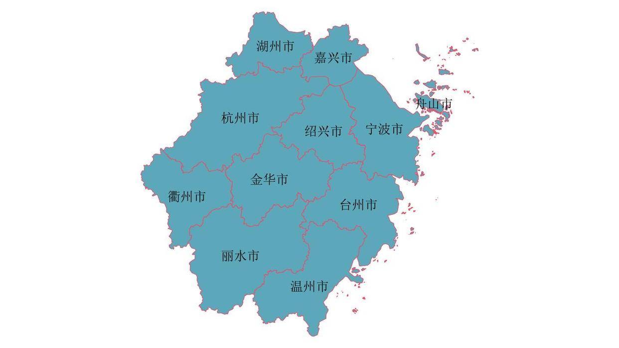 浙江省高清晰地图图片