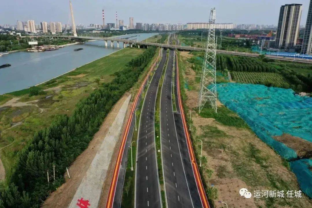 济宁运河大道(西岸道路)工程施工提速_绿化_收尾_新城