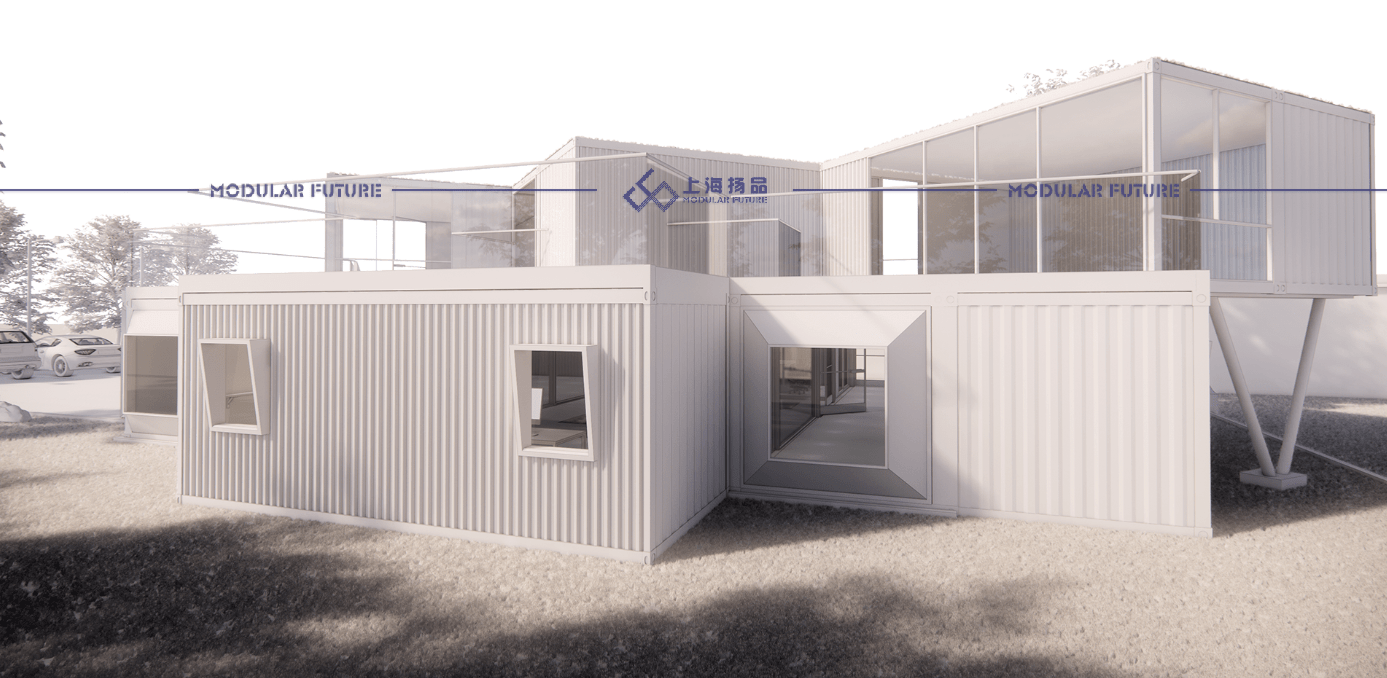 创意白色集装箱办公室_工作_空间_创新