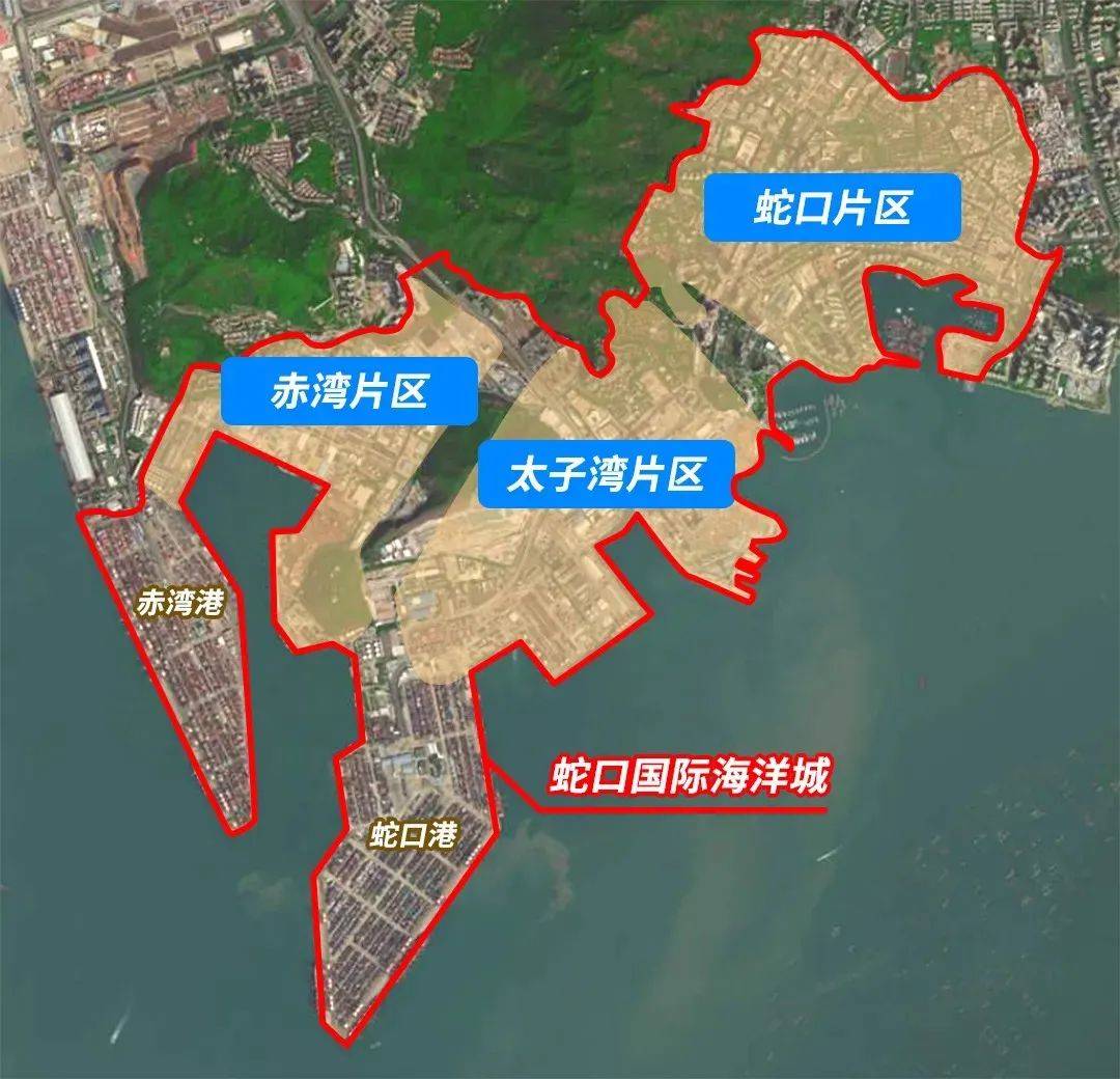 深圳蛇口区域图图片