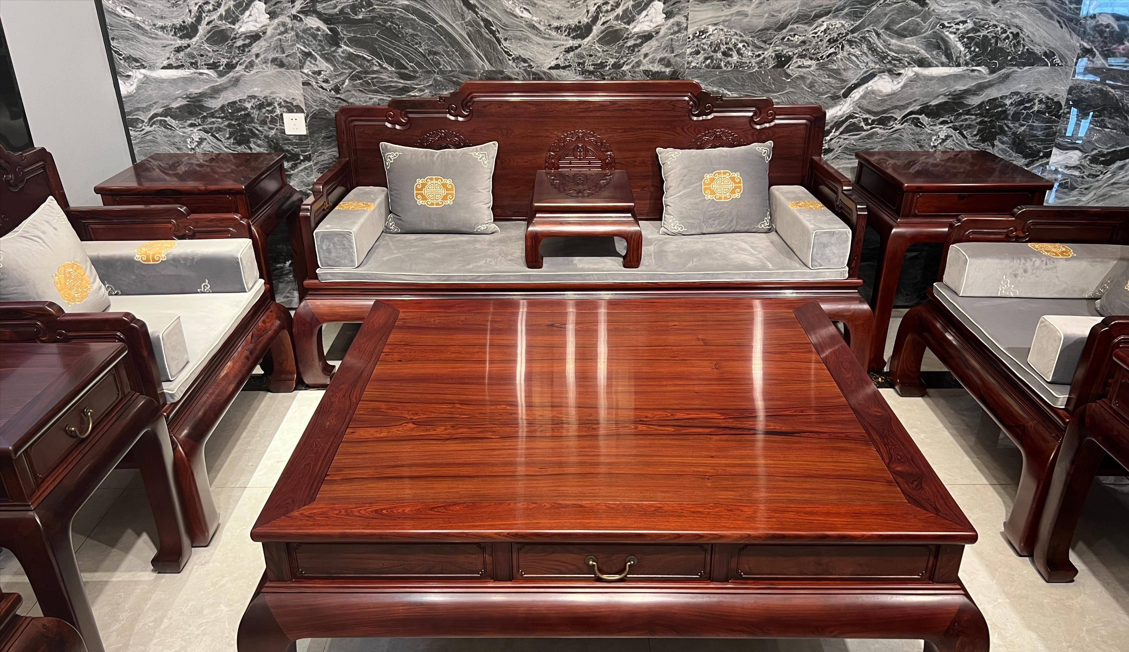 任性花费200000只为打造喜欢的红木沙发_家具_款式_雕刻