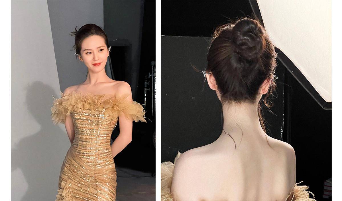 angelababy摔倒被围观吐槽,大秀美背"蝴蝶骨"怎么不夸一夸?