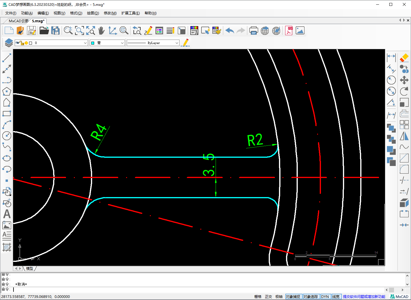 cad机械零件练习图绘制
