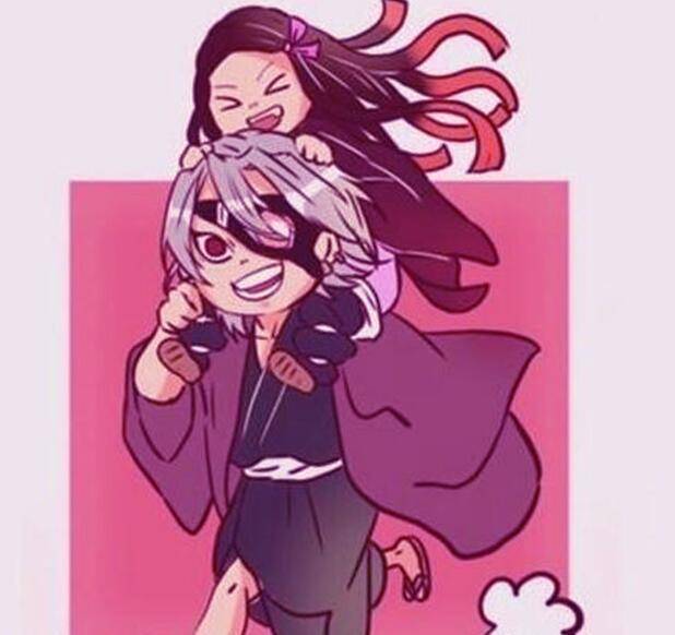 鬼灭之刃:众柱原来都是这样来宠祢豆子的,实在太幸福了_风柱_富冈