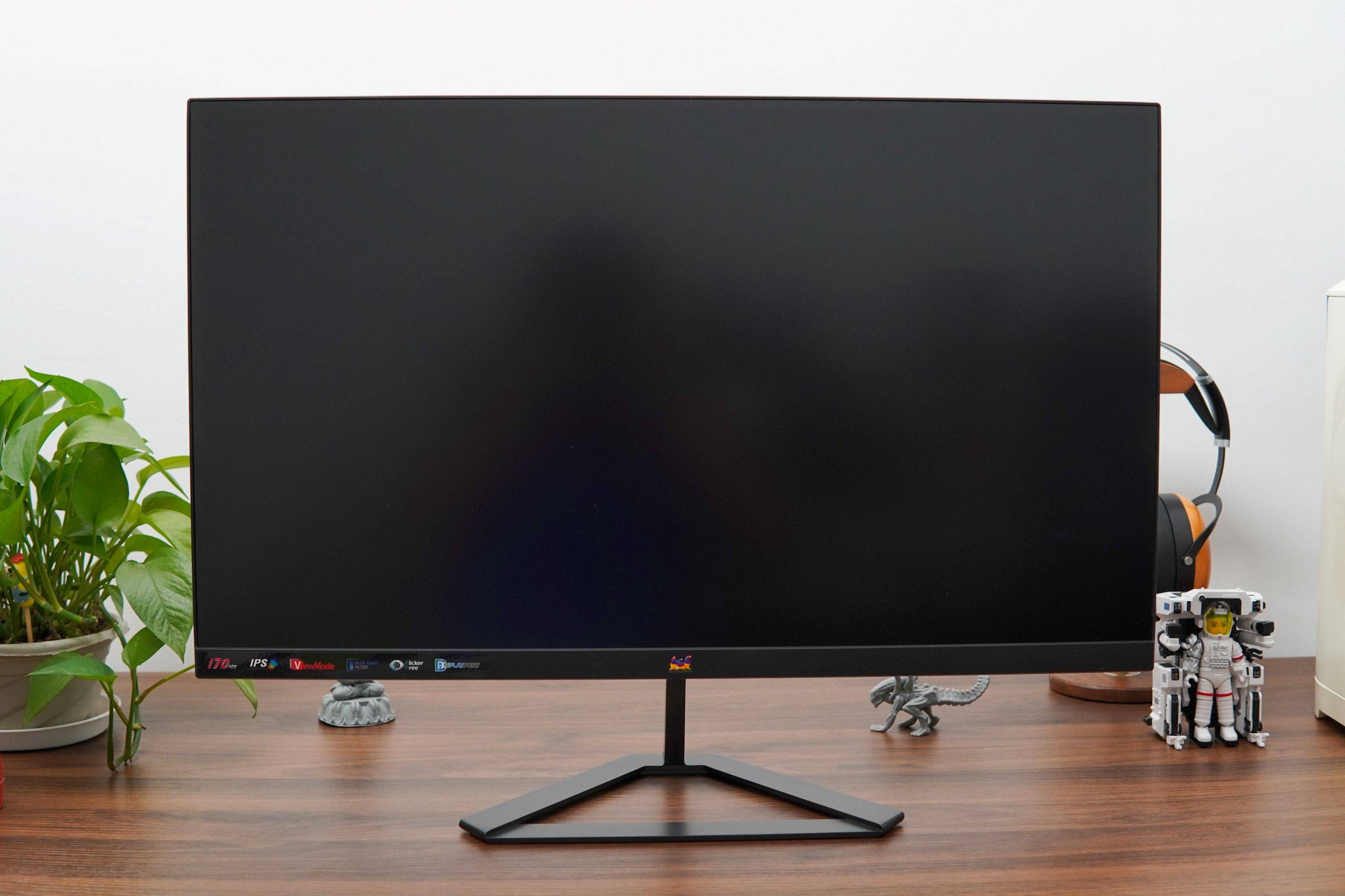 优派vx2758-2k-pro显示器测评_接口_底座_设计