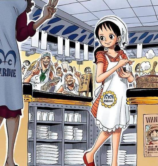 海贼王:当初给索隆送饭的小女孩如今已经出落得亭亭玉立,送刀的老板也