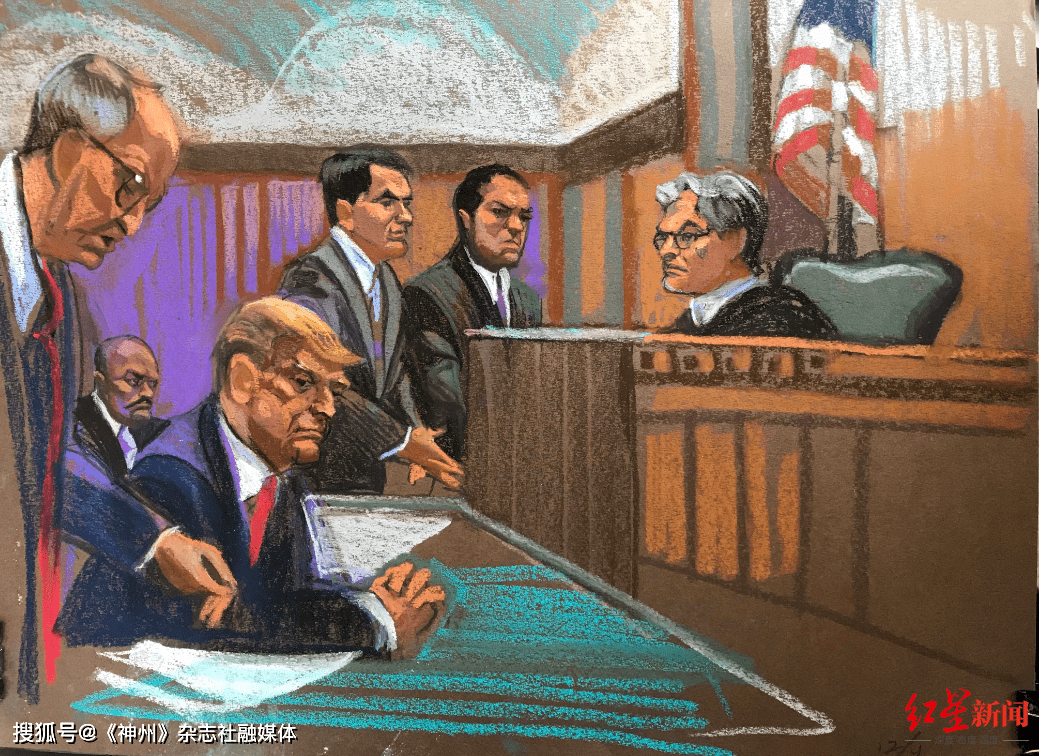 刑期最高可达136年,特朗普拒绝认罪,现场细节曝光_抗议_美国_法律