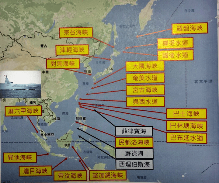 巴林塘海峡地图图片