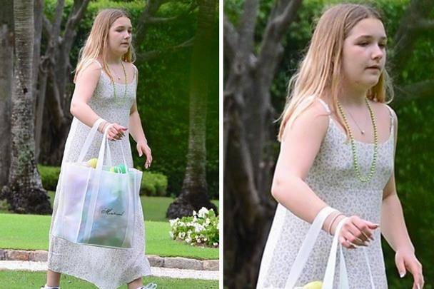 12岁小七明显发育,湿发露大腿,贝嫂太瘦了_维多利亚_小贝_夫妇