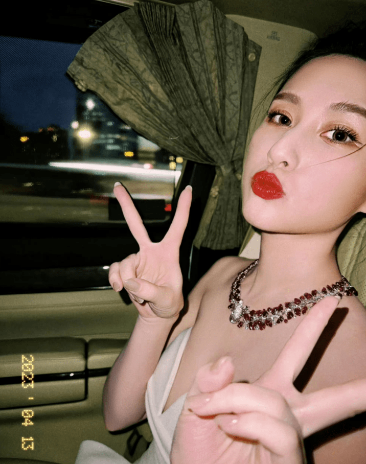 卡地亚晚宴,当晚参加嘉宾的珠宝选择也成为了一大看点,跟姐姐何超琼略