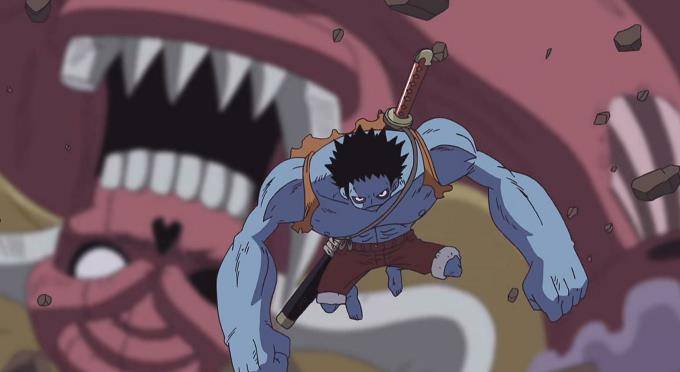 第七种:影子形态,这是路飞吃下100个影子后的形态,这个时候的路飞完全