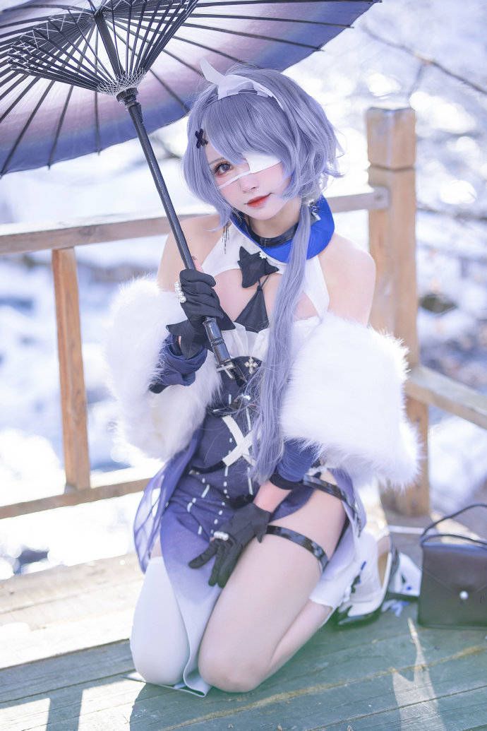 cos:明日方舟絮雨孤寒峭cosplay正片9p-超级小禾儿_伊喵_白嫖_部落