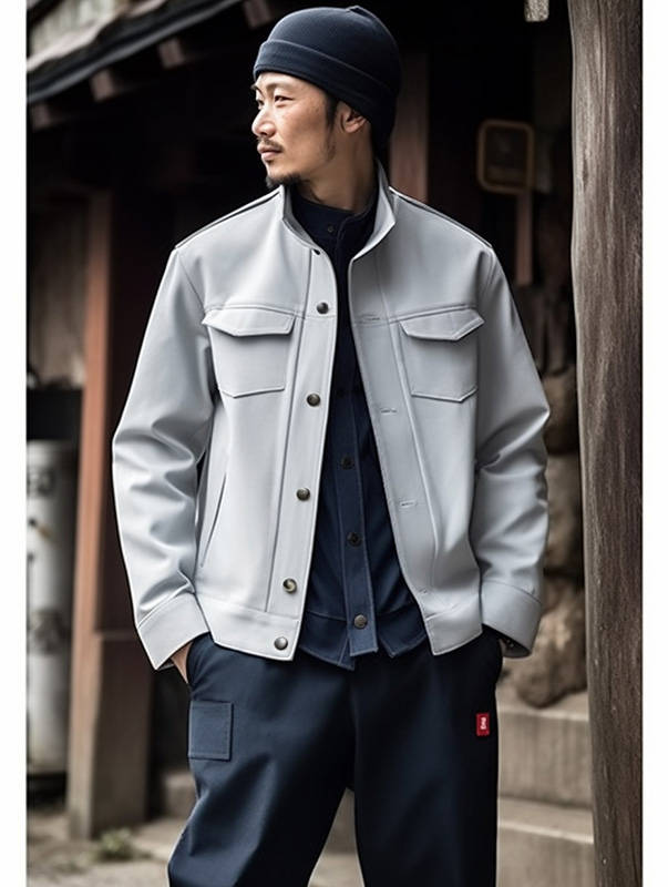 日本工作服的设计特点_工人_功能性_的材料