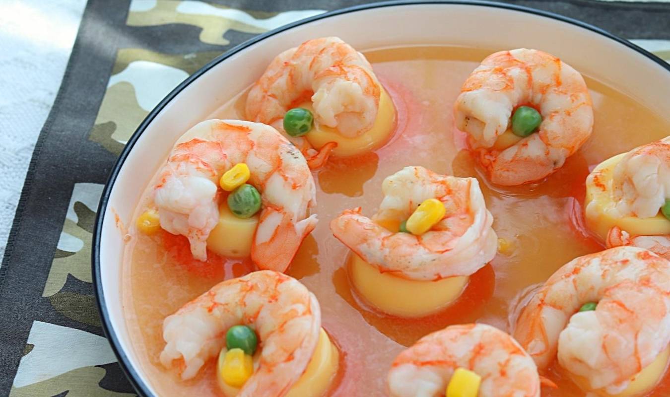日本豆腐蒸虾仁,鲜香软嫩巨好吃!健康低脂零负担_烤箱_法格_胡萝卜
