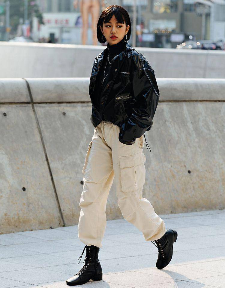 被成都女生惊艳到了!"工装裤 高跟鞋"显高提气质,甜酷又时髦