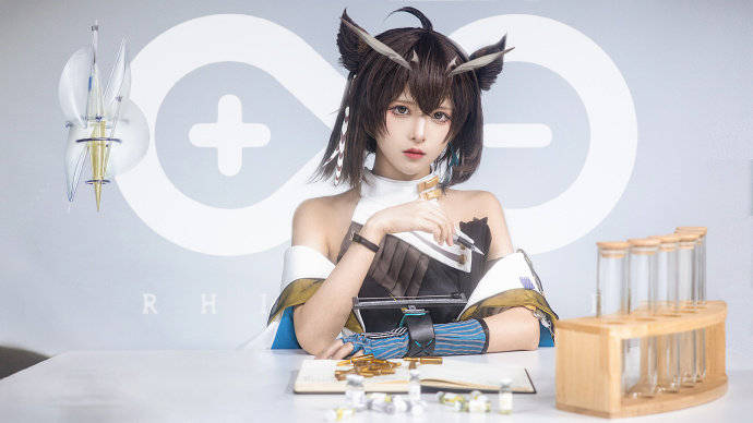cos:明日方舟淬羽赫默cosplay正片12p-腥味猫罐_伊喵_白嫖_部落