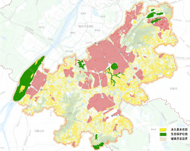 江宁美好空间格局落实主体功能区规划的要求,衔接南京市空间规划空间