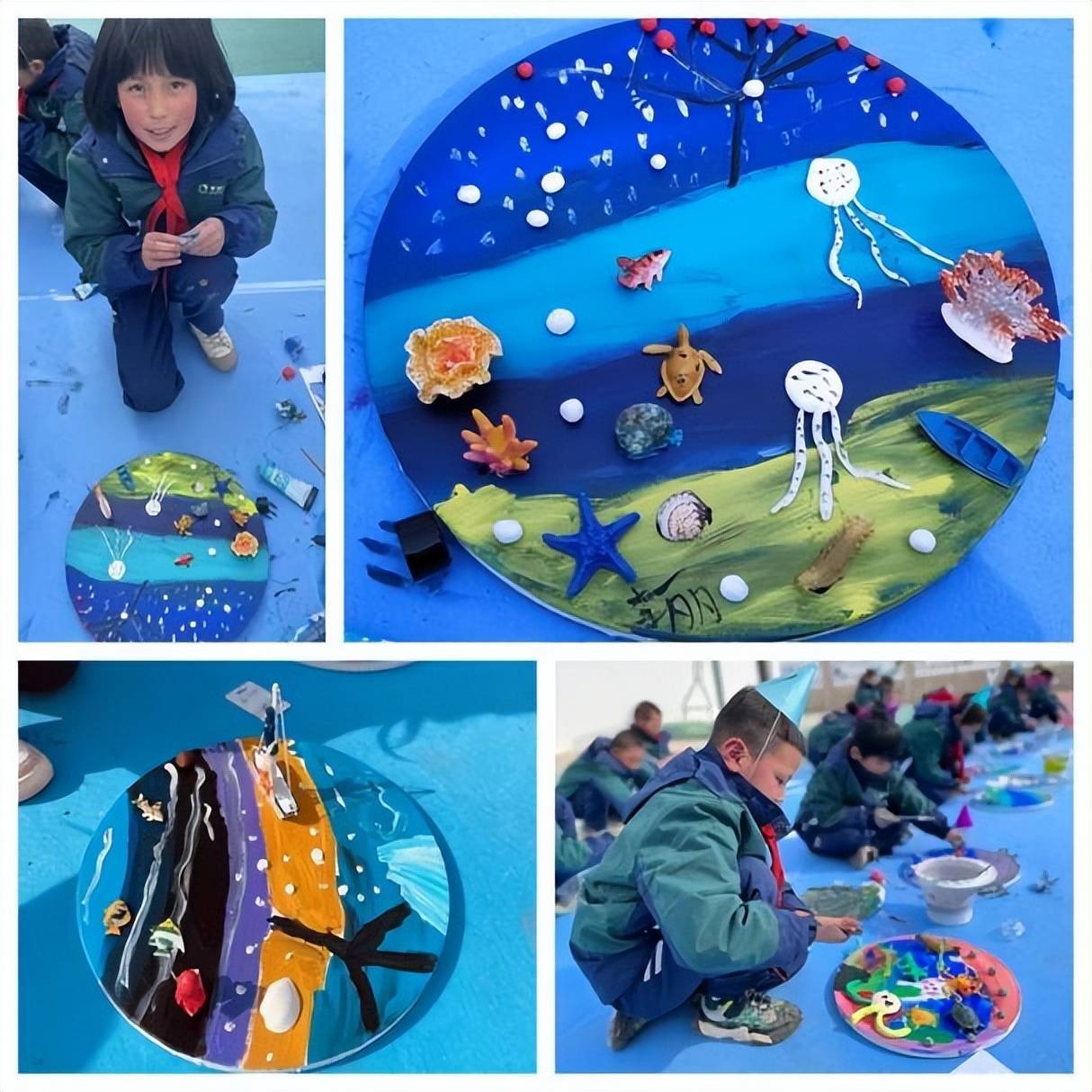 中国人寿寿险公司举办"艺术回山"爱心公益活动_美育_青少年_美人鱼