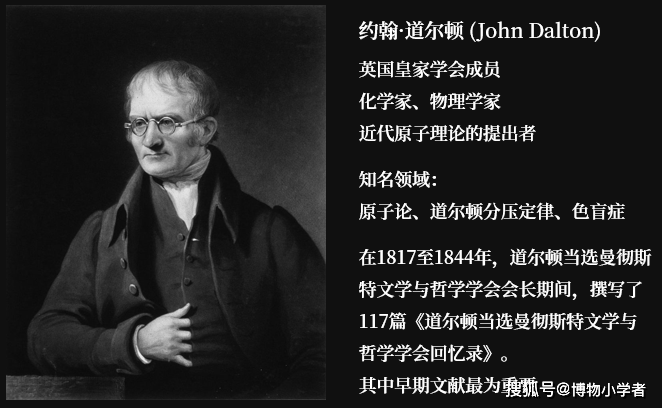 19世纪初,英国化学家,物理学家约翰·道尔顿(john dalton)重新提出了