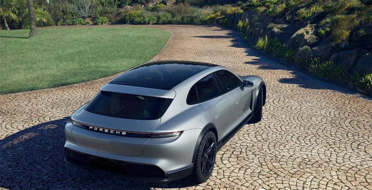 保时捷taycan旅行版渲染图曝光,车身造型很动感_搜狐汽车_搜狐网