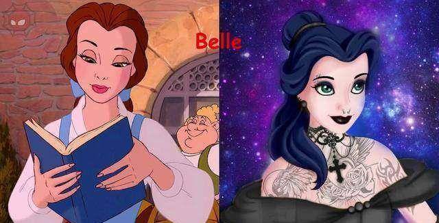 当迪士尼公主变成黑社会,网友:花木兰最迷人,白雪公主像魔女_样子