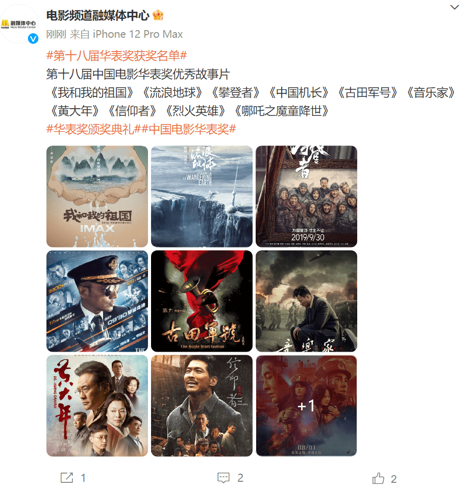 华表奖获奖名单公布！-华表奖获奖名单公布任素汐