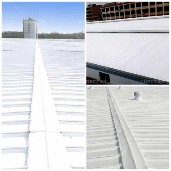 彩钢瓦隔热降温|莫艺纳米反射隔热涂料满足厂房夏季隔热需求_温度