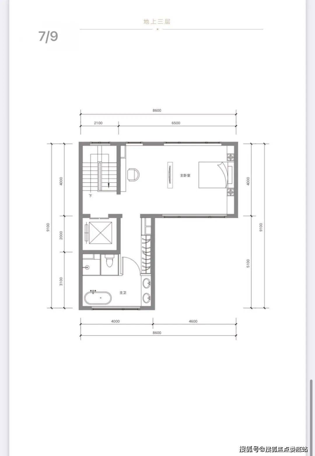 地上三层,地下两层,一个房本,房本会注明地下仓储性质,地下二层直通