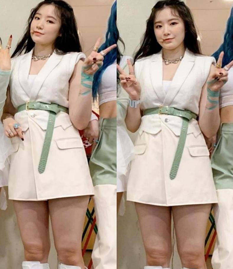 idle叶舒华真的胖了吗?网友也看不下去,才说出了真相_身材_变化_体型