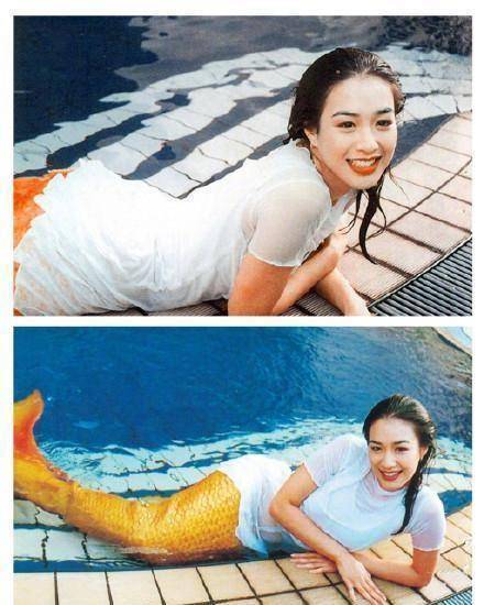 48岁钟丽缇和女儿齐卖萌,滤镜太假变锥子脸,合影的小鲜肉亮了_考拉