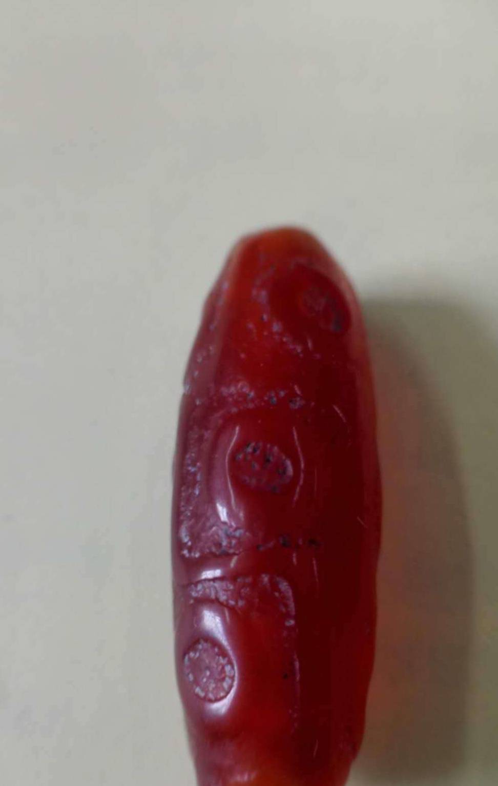 辽金时期红玛瑙九眼天珠_加工_方式_孔道