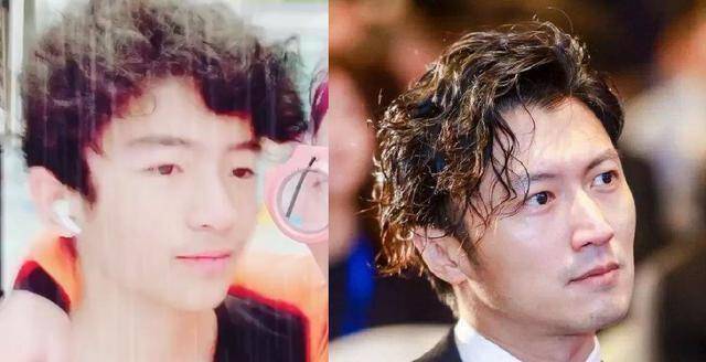 分手8年,小林青霞大儿子lucas模仿谢霆锋新片造型_quintus_网络_卷发
