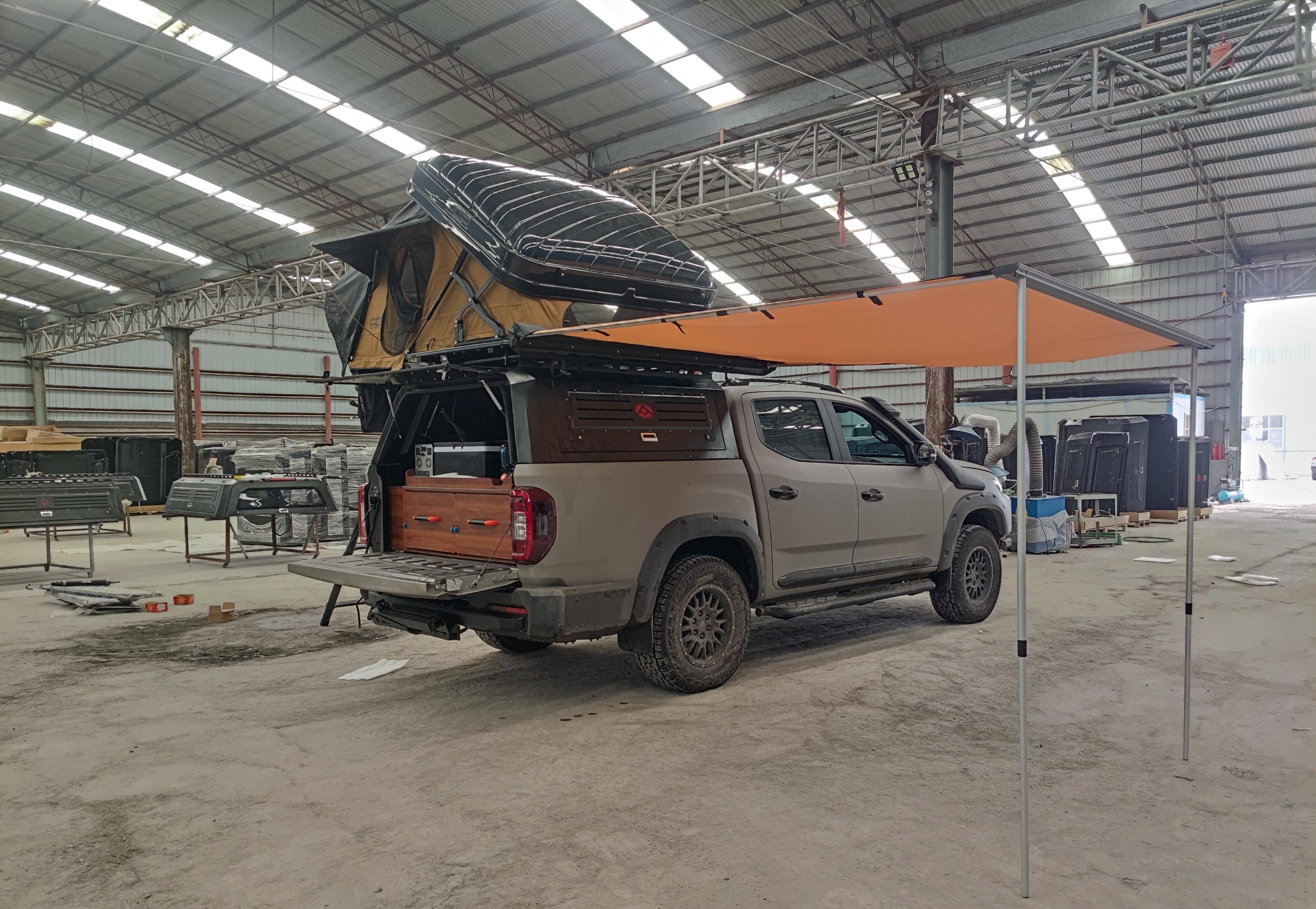 上汽大通t90皮卡牛魔王版户外露营改装方案分享_搜狐汽车_搜狐网